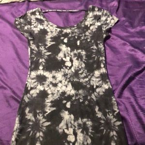Tie dye body con dress